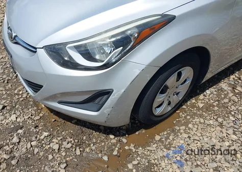 2016 Hyundai Elantra Se from USA, damaged, VIN 5NPDH4AE9GH768620